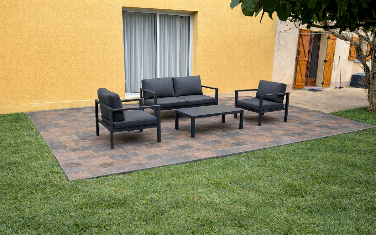 Cr�ation Terrasse en Pav� marjolaine� � PESCHADOIRES r�alis�e le 30/01/2026