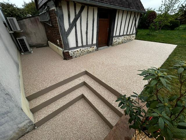 R�alisation terrasse en Hydrostar � LANGEY cr��e le 15/06/2026
