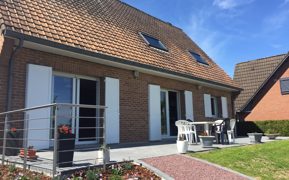 Ralisation Terrasse en grs crame  Le Quesnoy conue le 12/06/2020