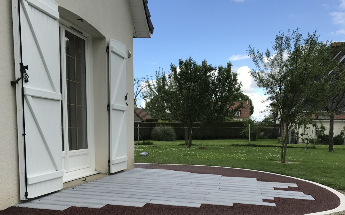 Cration Terrasse en Boib  Oudalle conue le 28/03/2018