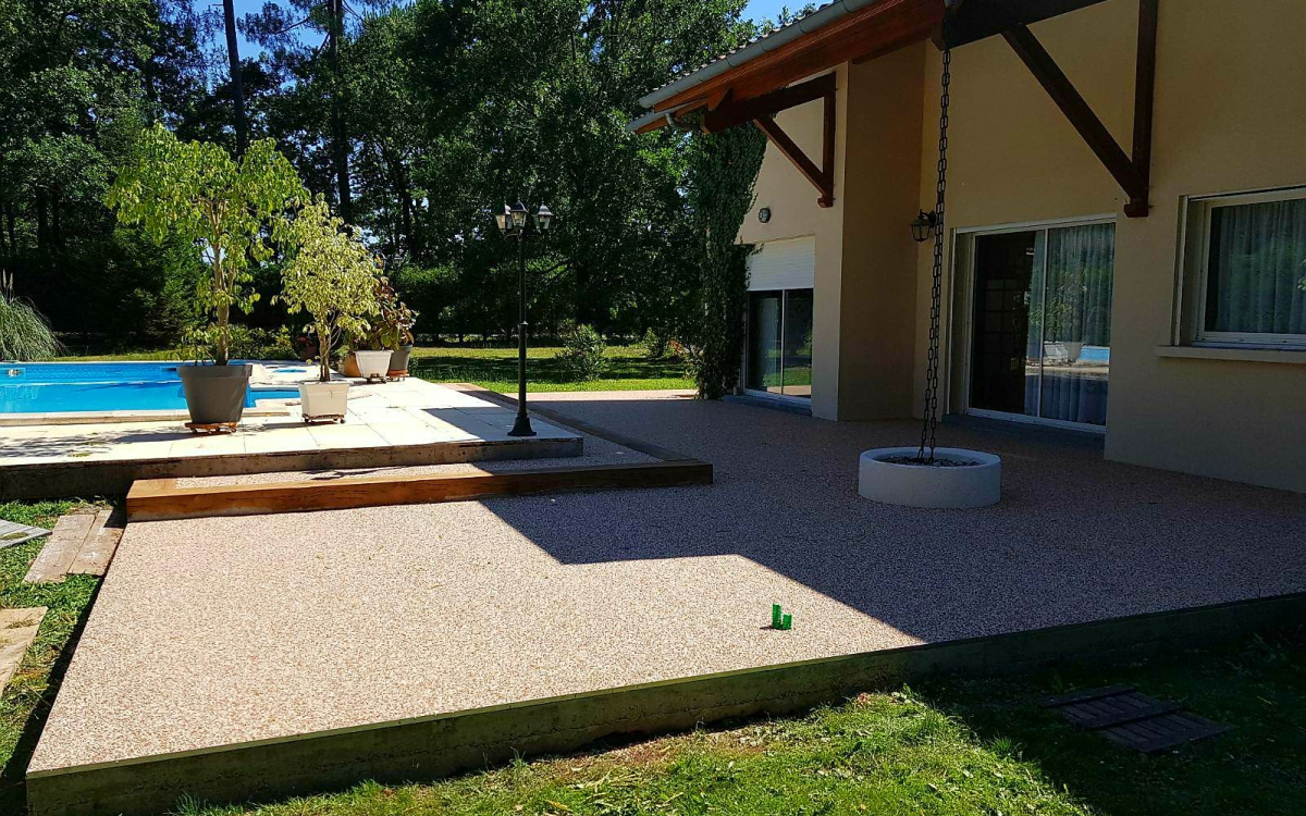 Cration Terrasse en Hydrostar  La Motte Servolex ralise le 04/05/2018