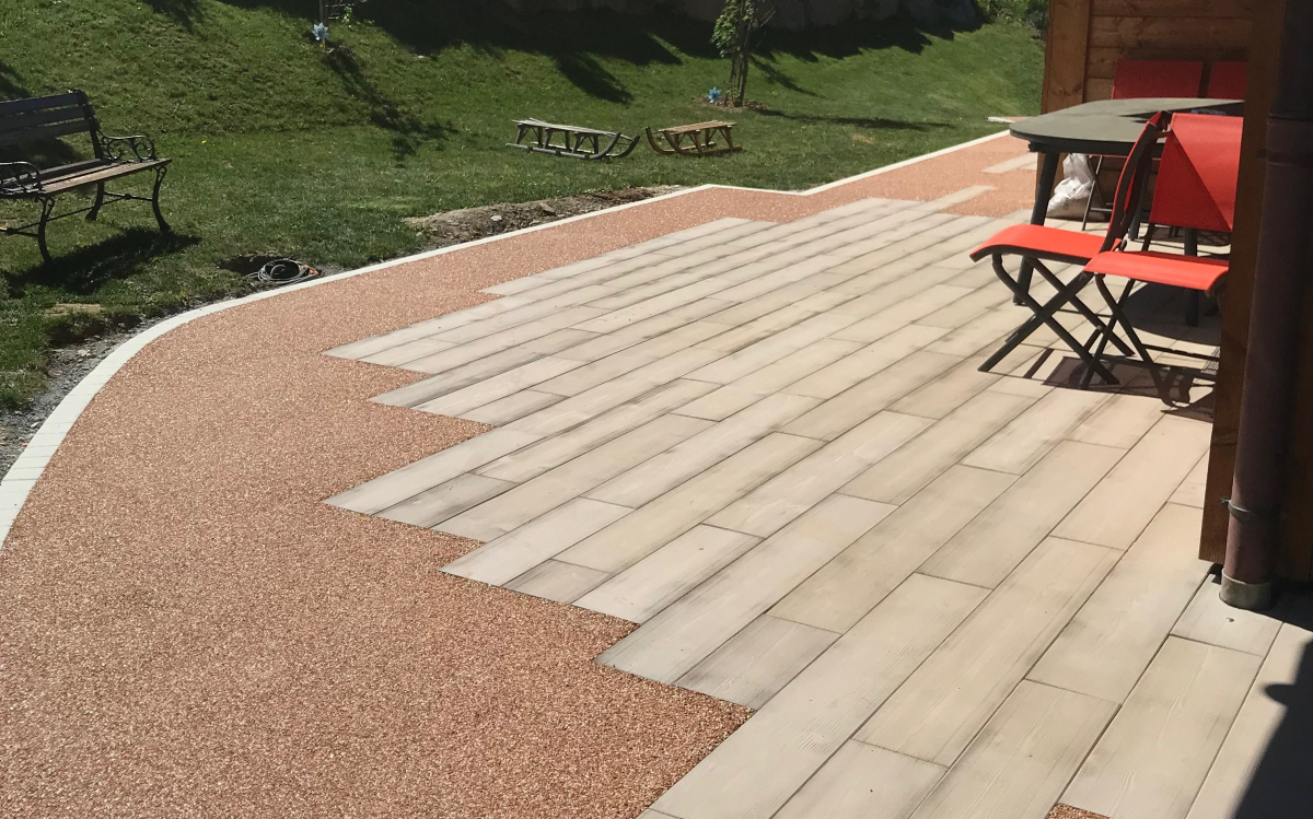 Ralisation Terrasse en Boib et en Hydrostar  Domancy