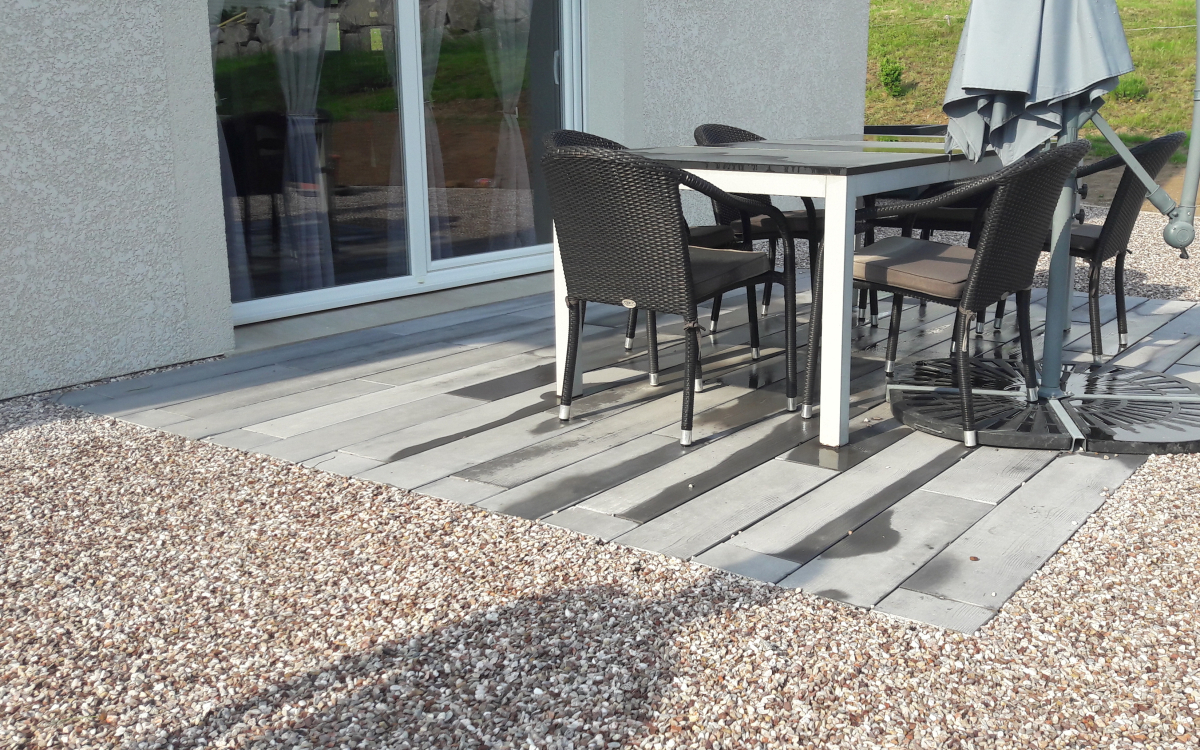 Cration Terrasse en dallage  Gobley ralise le 27/07/2018