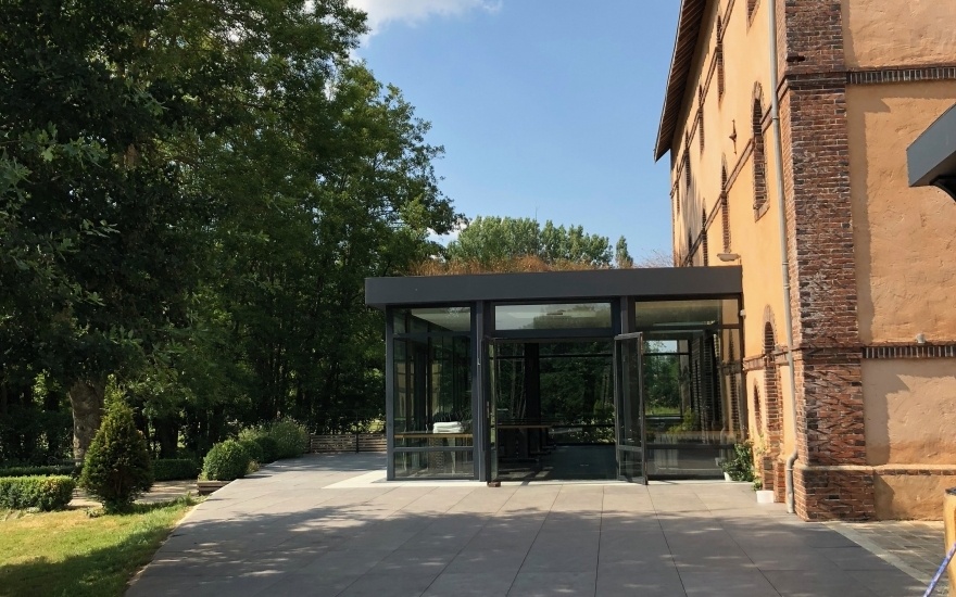 Ralisation Terrasse en dallage  Cond sur Huisne cre le 23/08/2018