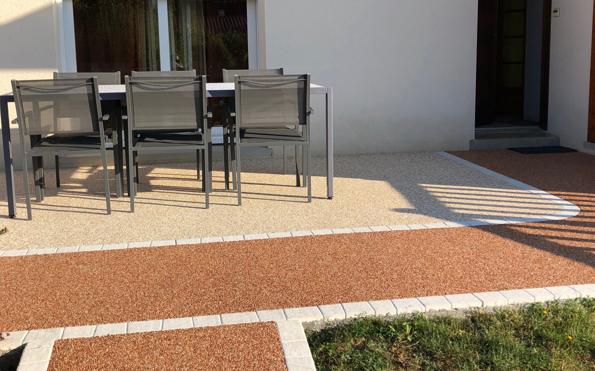 Cration Terrasse en Hydrostar drainant - Cantal ralise le 14/09/2018