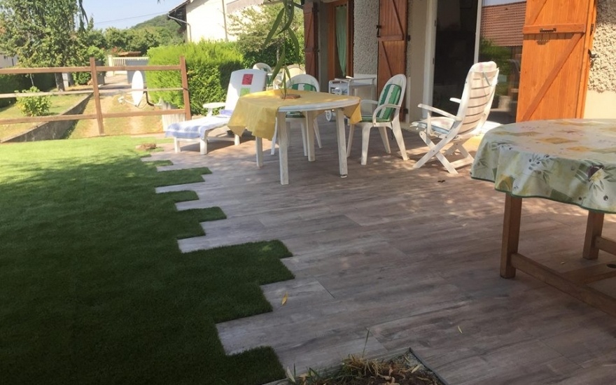 Conception Terrasse en dallage  Apprieu cre le 19/09/2018