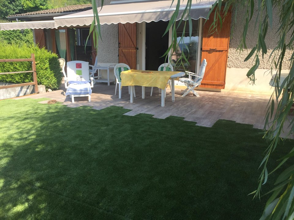 Cration Terrasse en Dmgreen  Apprieu ralise le 19/09/2018