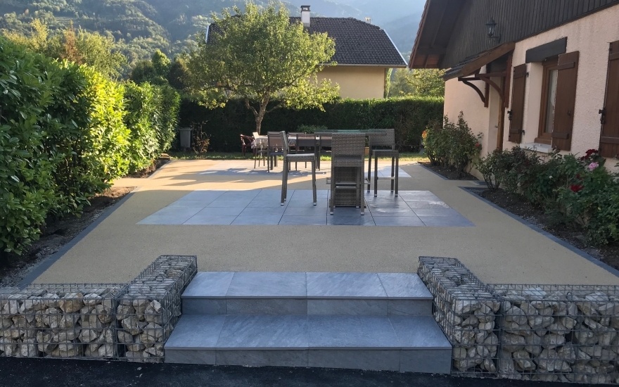 Cration Terrasse en Minralstar  Marnaz conue le 21/09/2018