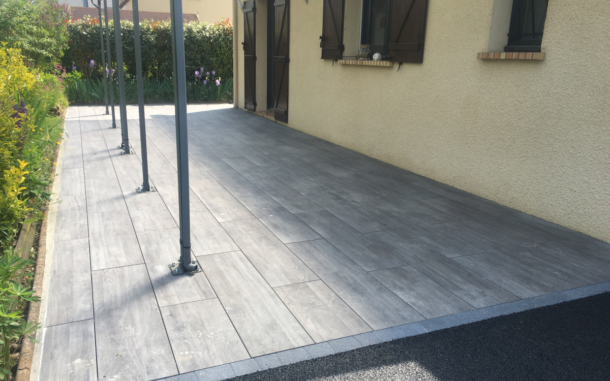 Cration Terrasse en Boib - Entreprise Rammelaere  Lisieux ralise le 01/10/2018