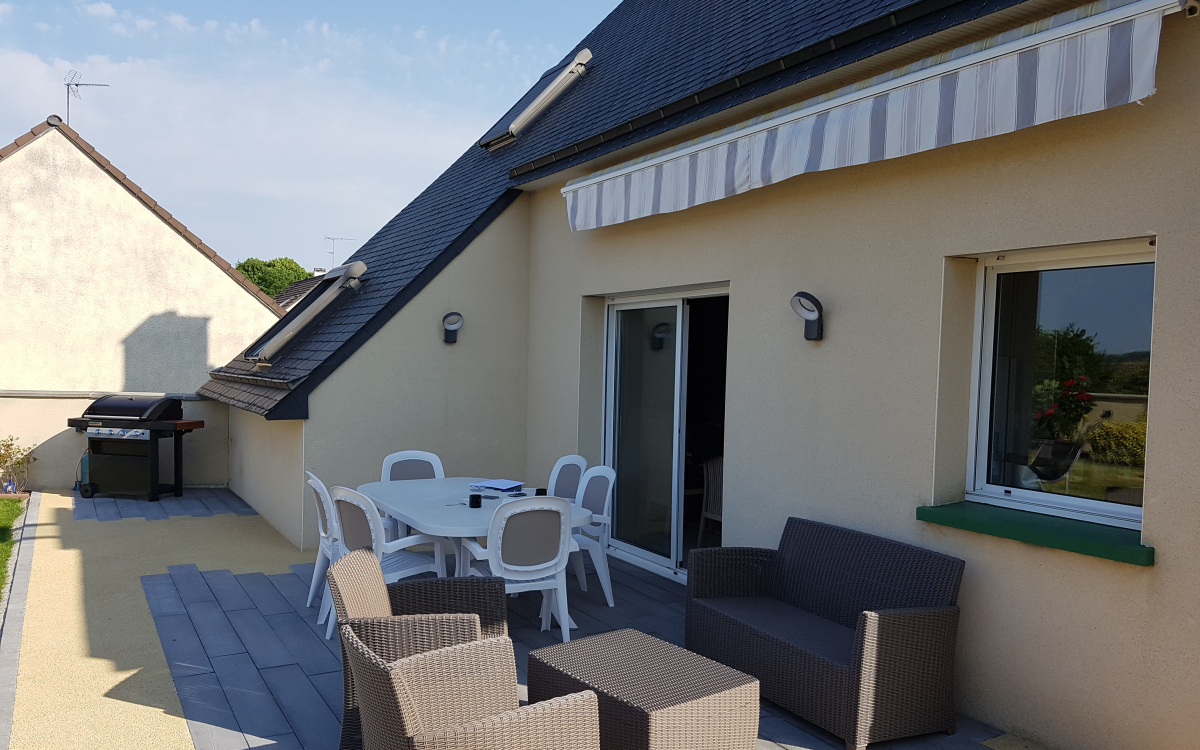 Cration Terrasse en Minralstar et Boib - Entreprise Giard  Parigny ralise le 20/11/2018