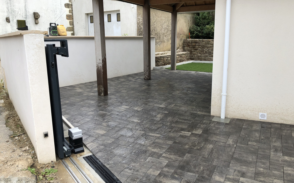 Conception Terrasse en Pavage - Entreprise Allain 56 - Morbihan ralise le 20/11/2018