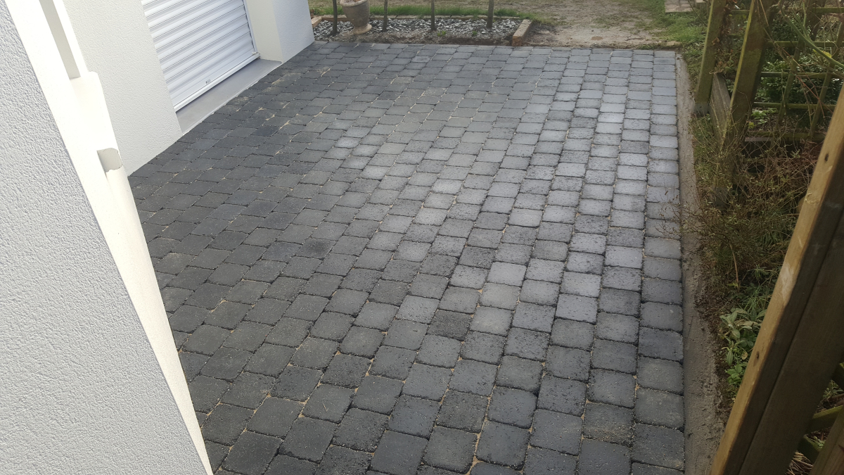 Cration Terrasse en Pavage - Ctes d'Armor ralise le 27/11/2018