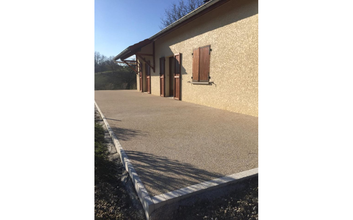 Ralisation Terrasse en Bton Dsactiv - Entreprise Alle Crative  Saint Nicolas de Macherin cre le 18/12/2018