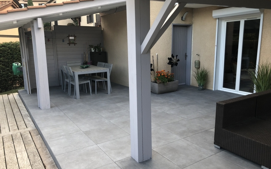 Cration Terrasse en Dallage - Rhne conue le 15/01/2019