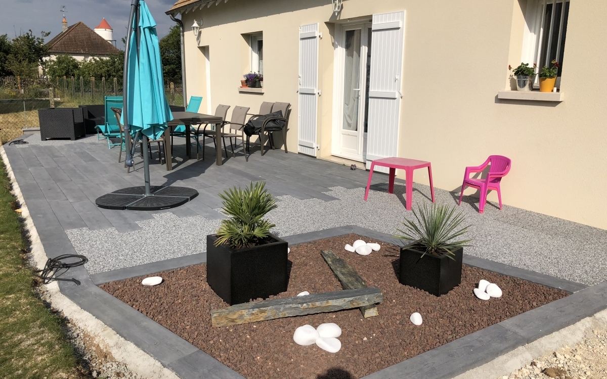 Ralisation Terrasse en Boib - Entreprise De Lima  Saint-Claude-de-Diray cre le 14/02/2019