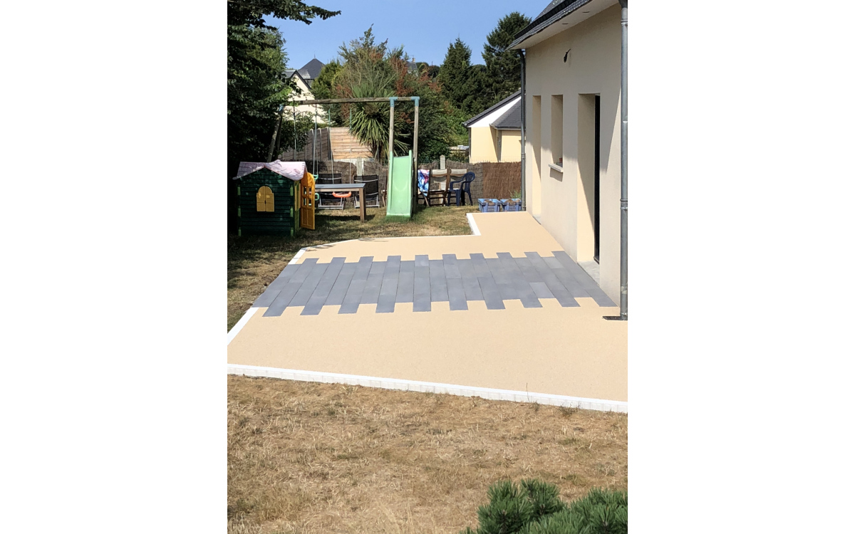 Ralisation Terrasse en Hydrostar et Boib  - Manche conue le 26/02/2019