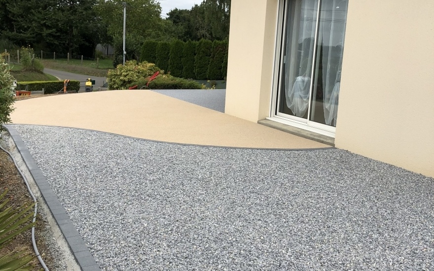 Cration Terrasse en Minralstar - Entreprise Hebert - Manche conue le 26/02/2019