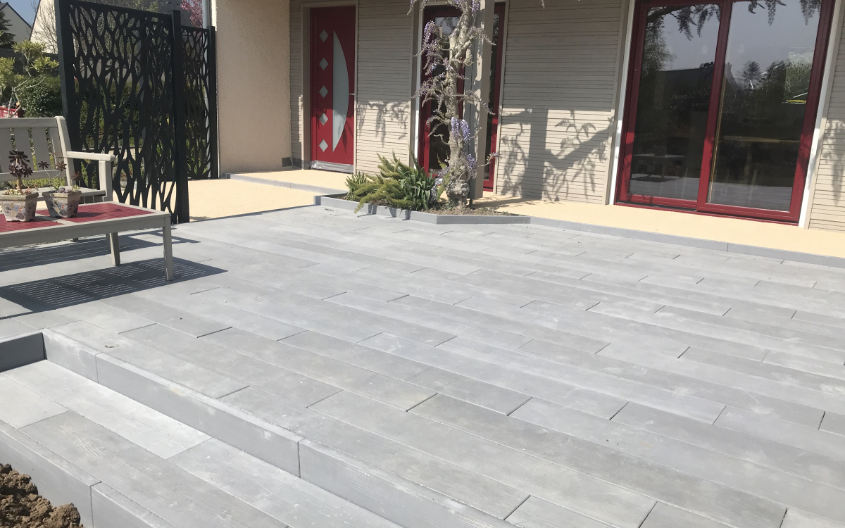 Cration Terrasse en Boib - Ctes d'Armor ralise le 22/05/2019