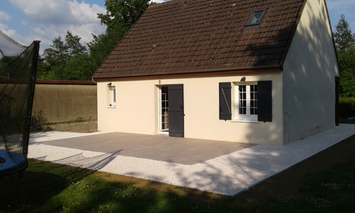 Cration Terrasse en dallage - Oise ralise le 24/06/2019