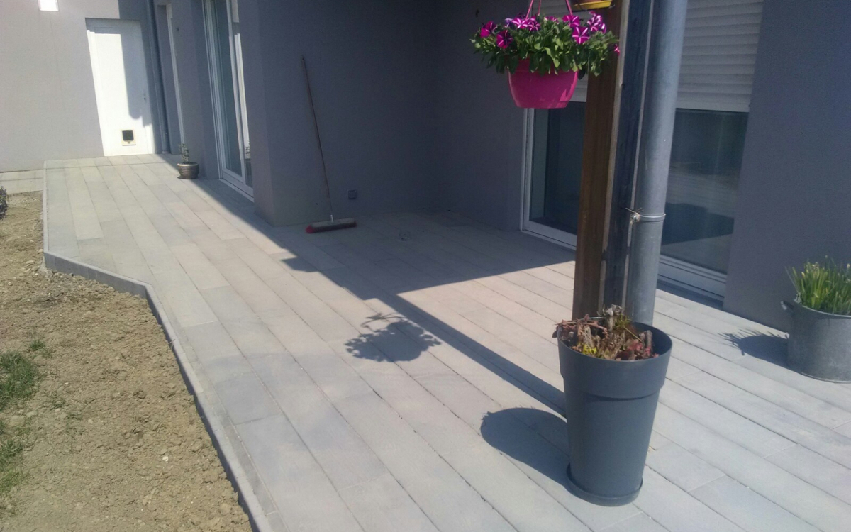 Cration Terrasse en Dallage - Bas-Rhin conue le 03/09/2019