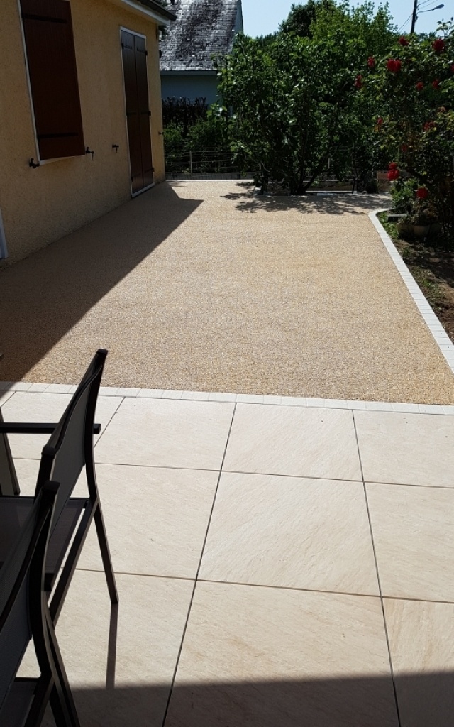 Conception Terrasse en Minralstar et dallage - Seine-et-Marne ralise le 15/10/2019