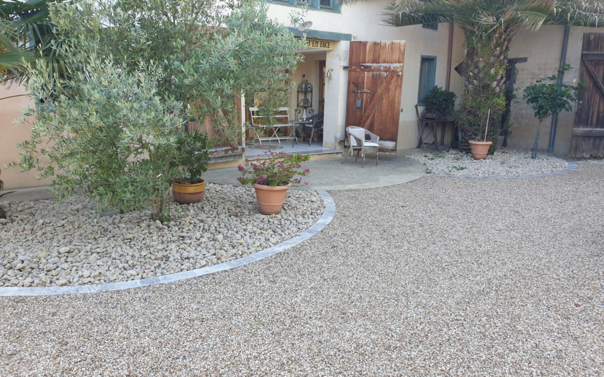 Cration Terrasse en Gravistar  - Landes conue le 12/11/2019