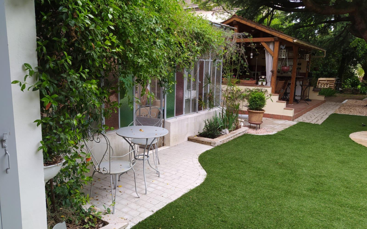 Cration Terrasse en Pav la Couture et DM Green - Drme ralise le 24/04/2020