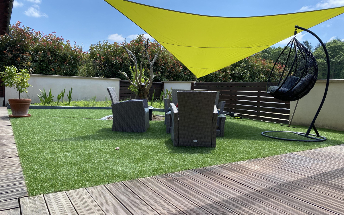 Ralisation Terrasse en Dm Green  Bostens conue le 25/05/2020