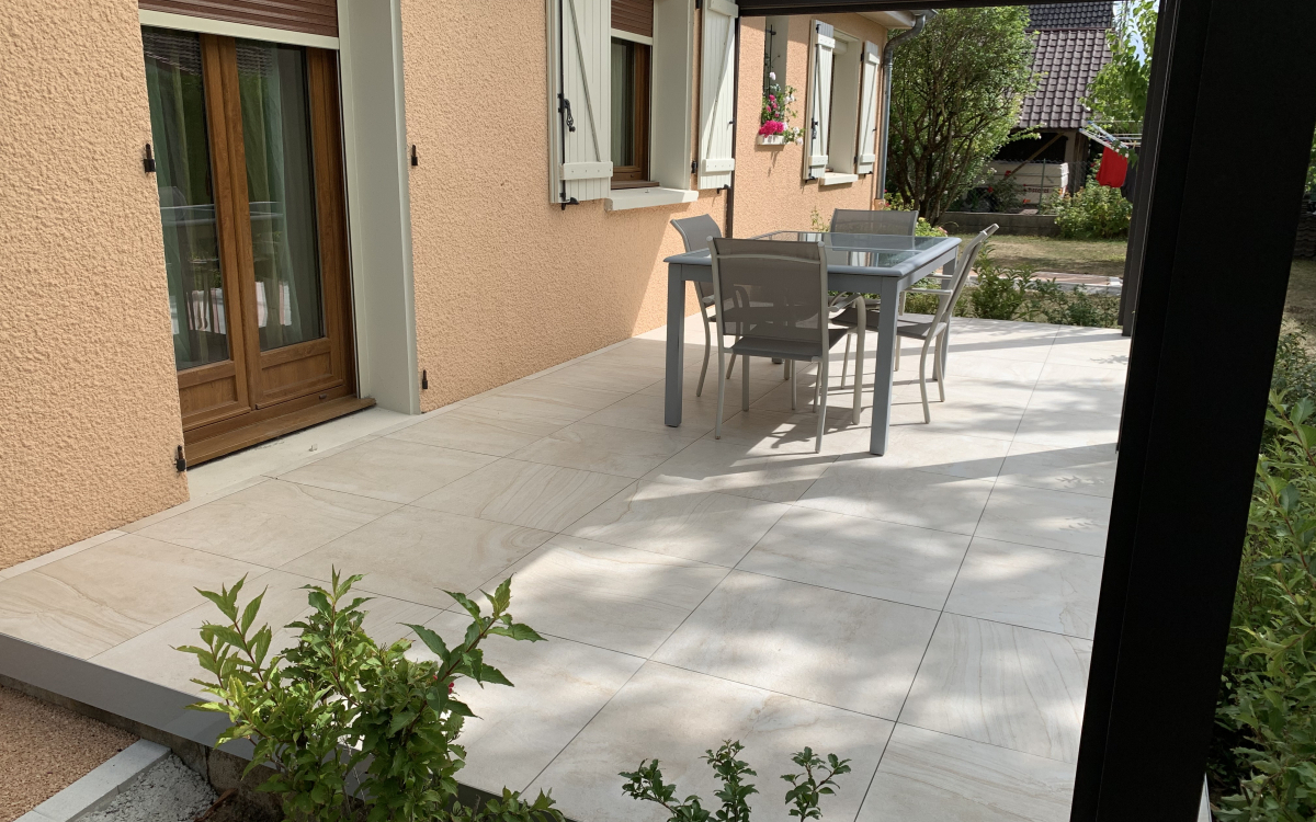 Cration Terrasse en pavage dallage et terrasse sur plots  DIJON ralise le 19/10/2020