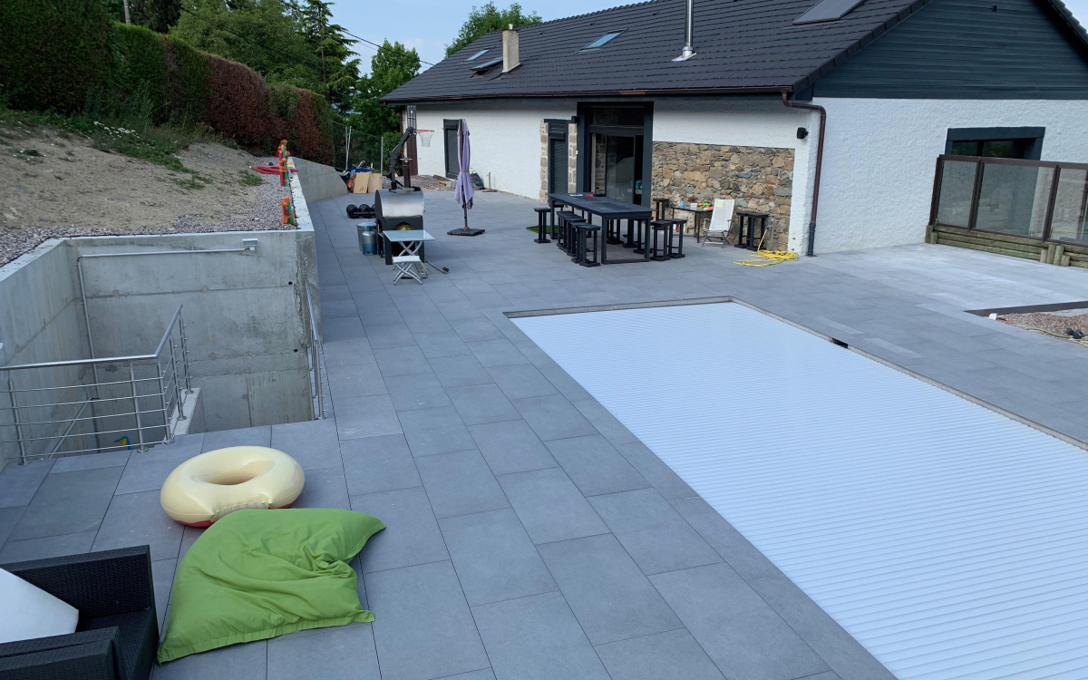 Ralisation Terrasse en dallage sur plots  Ballaison conue le 21/10/2020