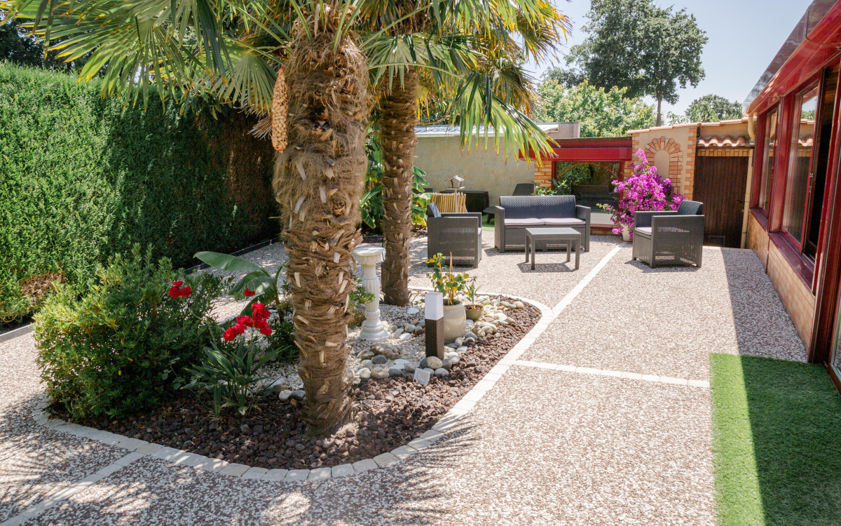 Cration Terrasse en bton dsactiv  Boissire des landes ralise le 21/10/2020