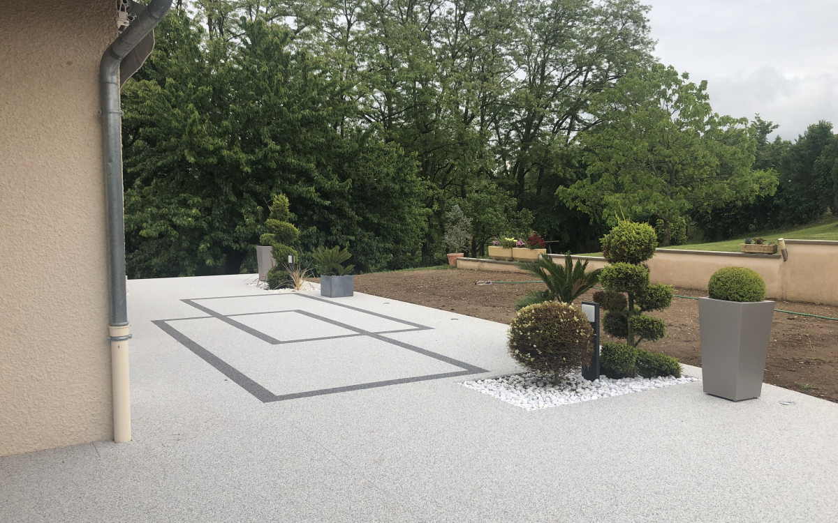 Cration Terrasse en Hydrostar  Cessieu