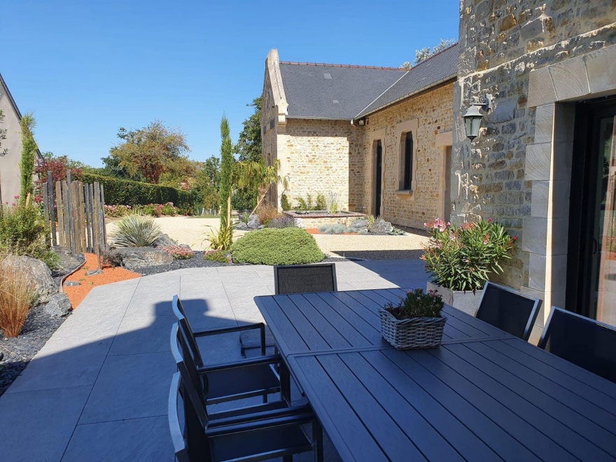 Cration Terrasse en dallage - Calvados conue le 30/04/2025