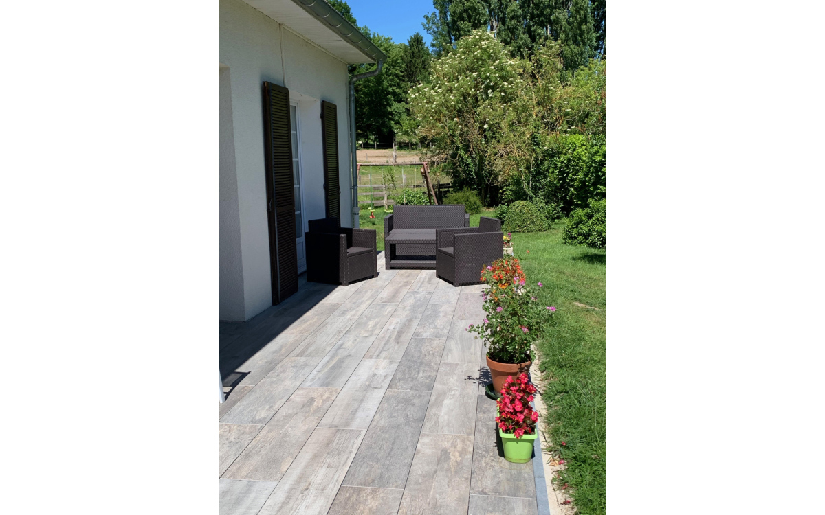 Conception Terrasse en dallage sur plots  Seraincourt