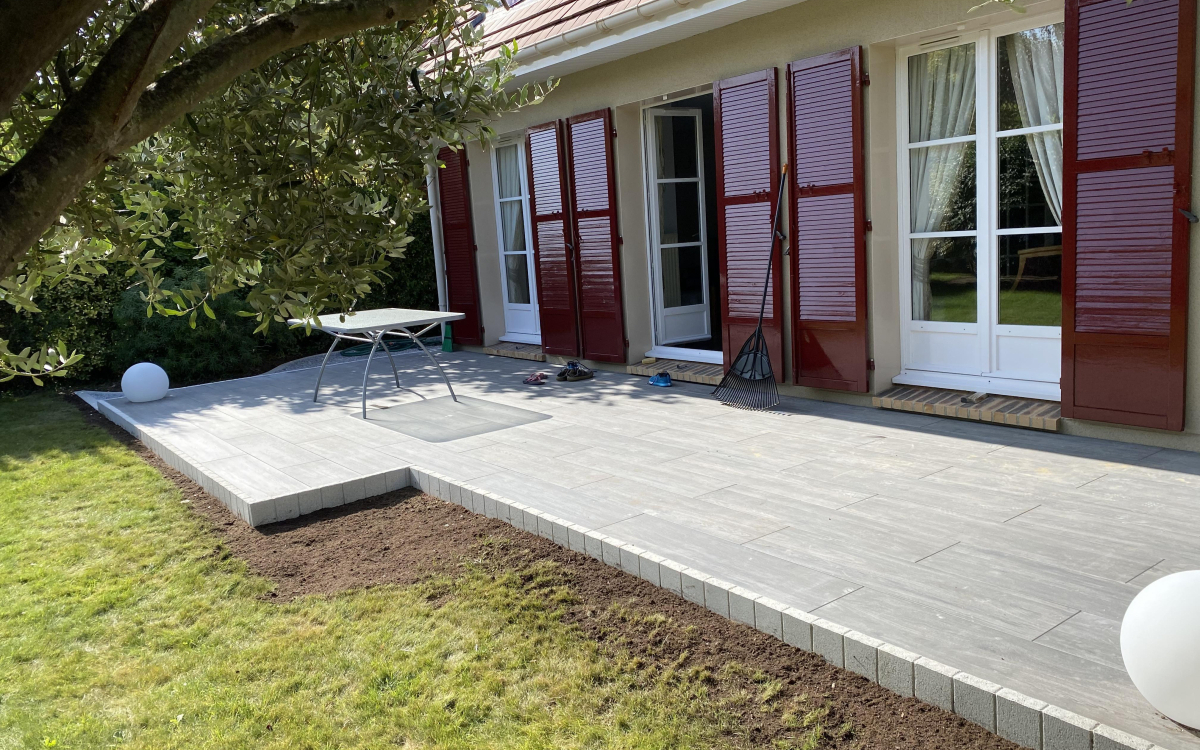 Cration Terrasse en terrasse sur plots  Vernouillet