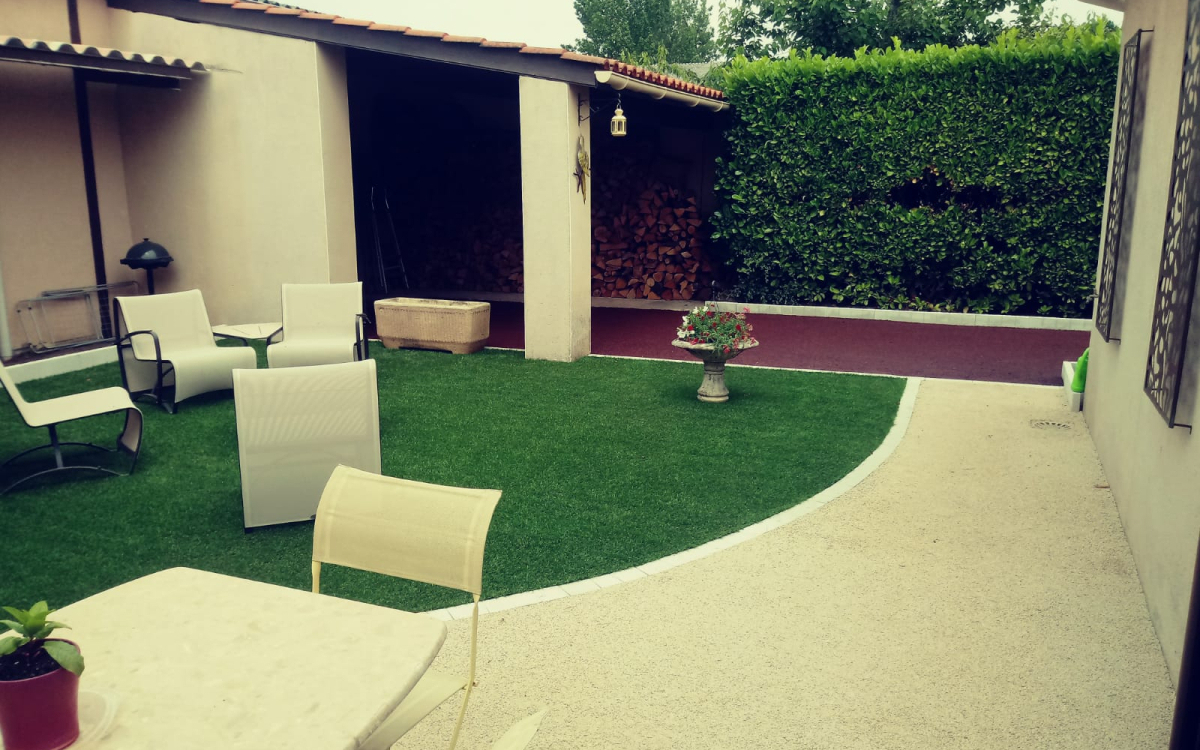 Cration Terrasse en Dm green, Minralstar  et Stardraine  ALBI ralise le 16/02/2021