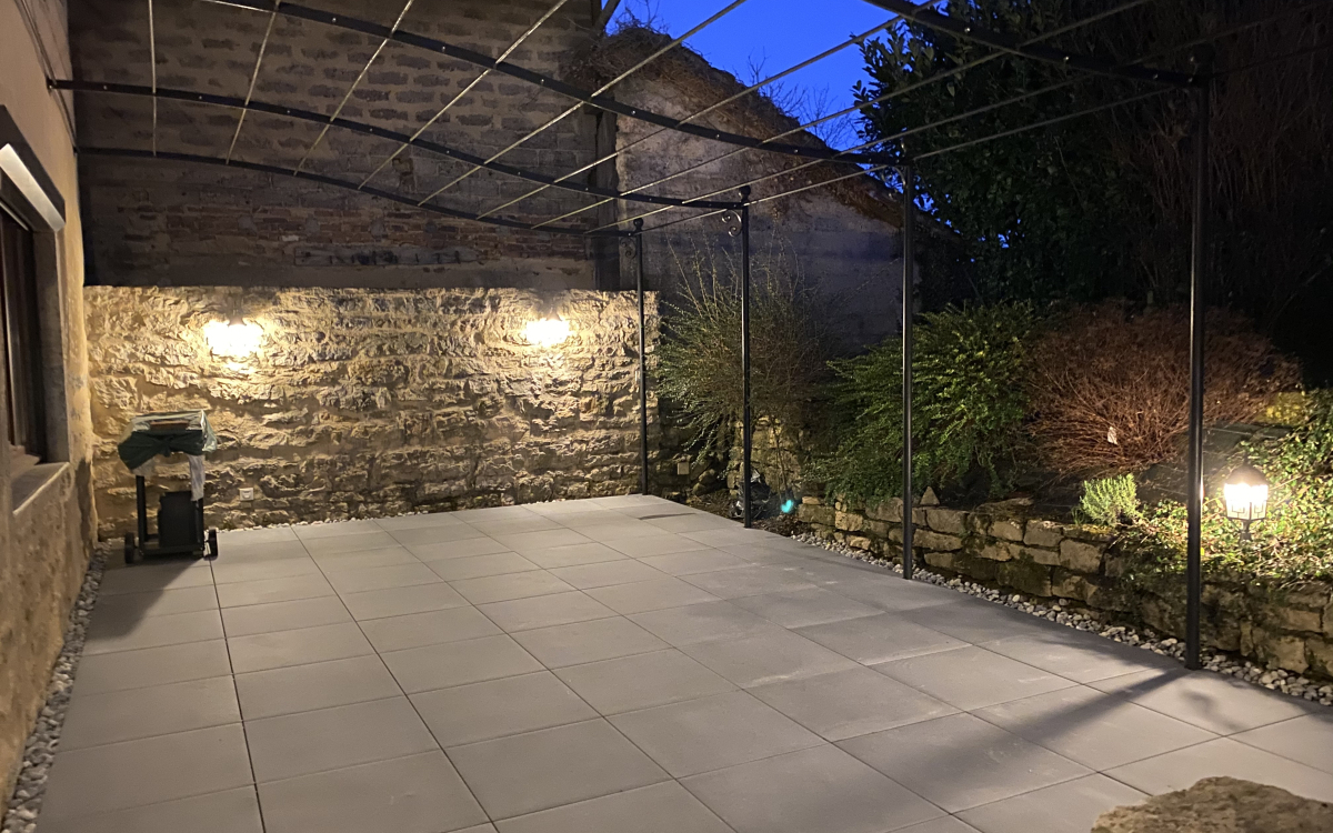 Cration Terrasse en grs crame  BENY ralise le 09/01/2020