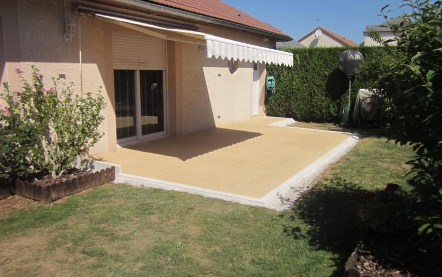 Ralisation Terrasse en Minralstar  Bras sur Meuse