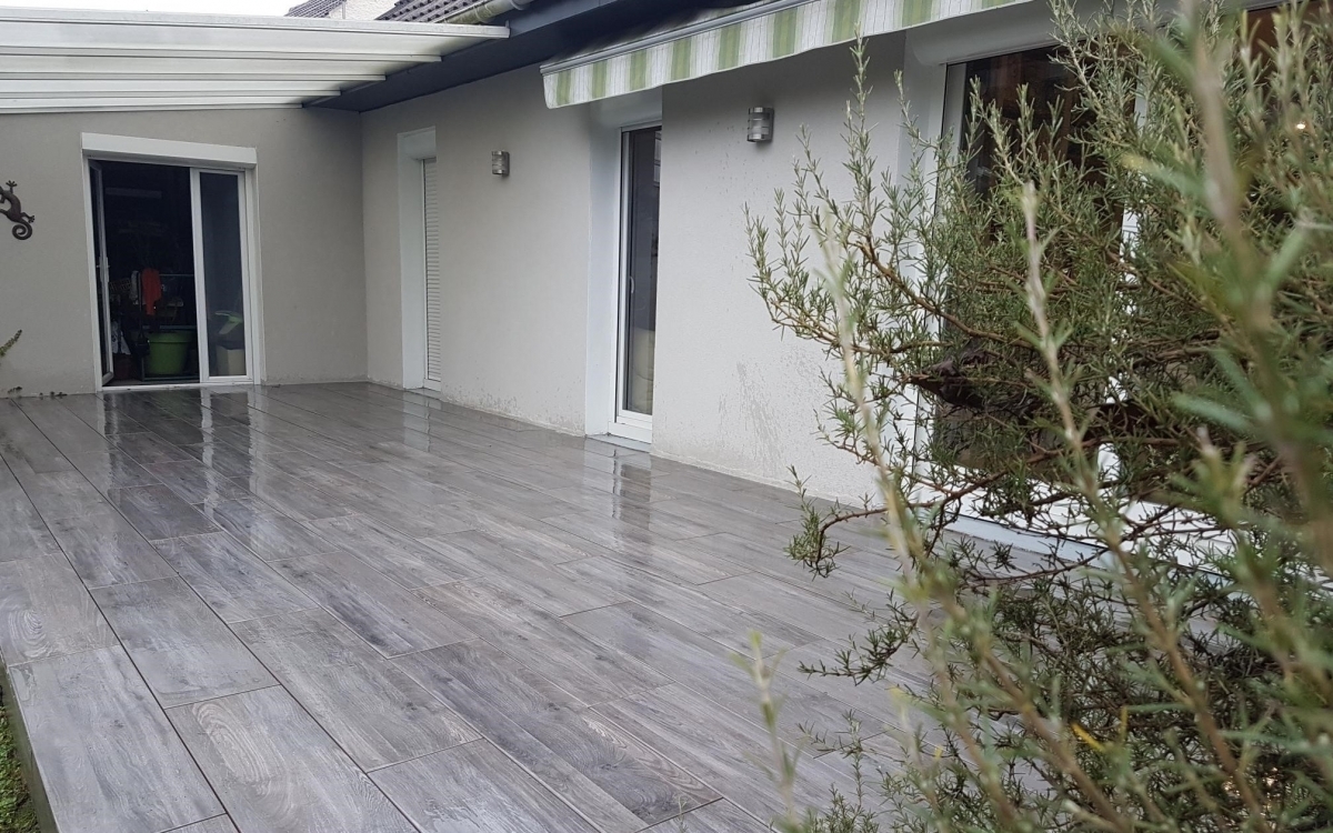 Ralisation Terrasse en dallage  Champigny-sur-Marne cre le 26/02/2018