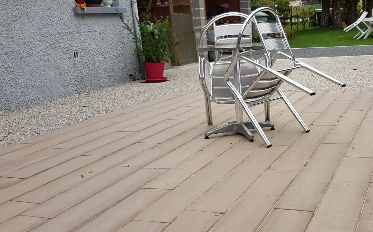 Cration Terrasse en Boib  Sainghin-en-Weppes ralise le 26/02/2018