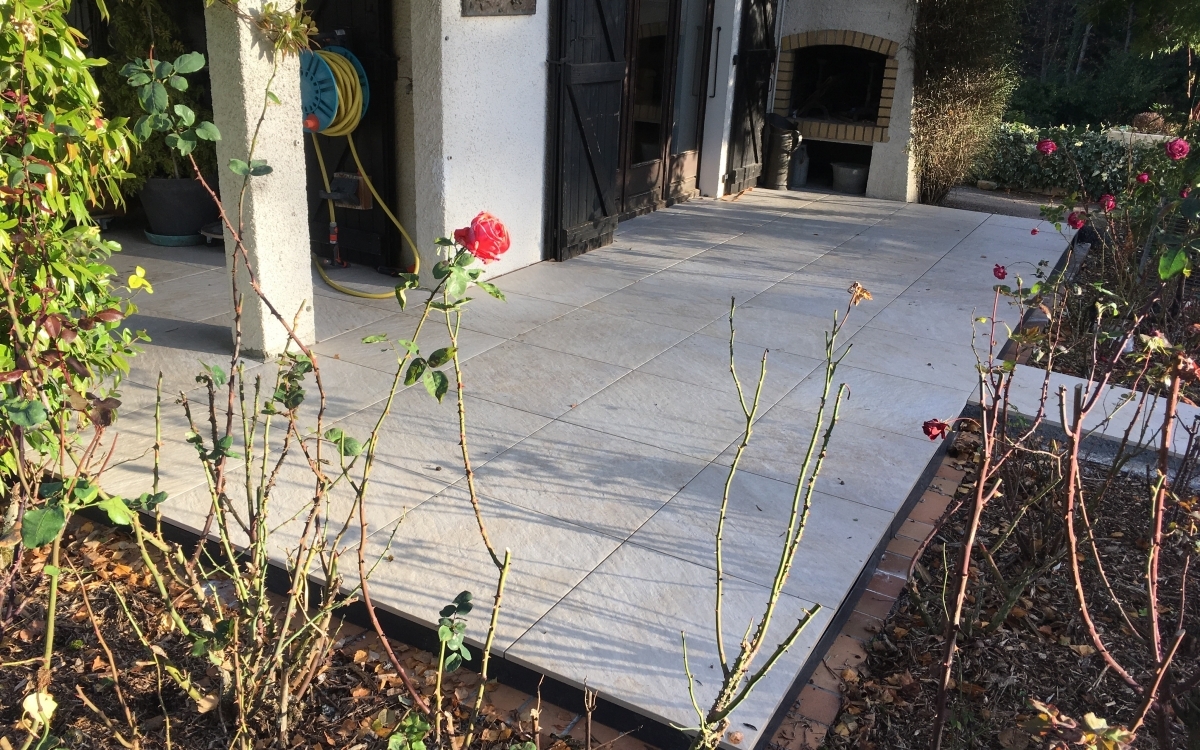 Cration Terrasse en dallage  Sciez ralise le 26/02/2018