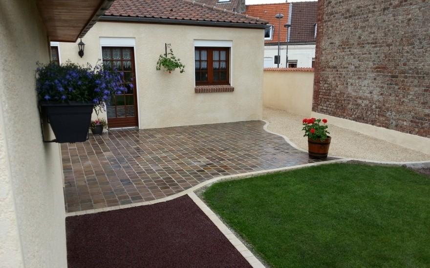 Cration Terrasse en dallage  Douai conue le 01/05/2025
