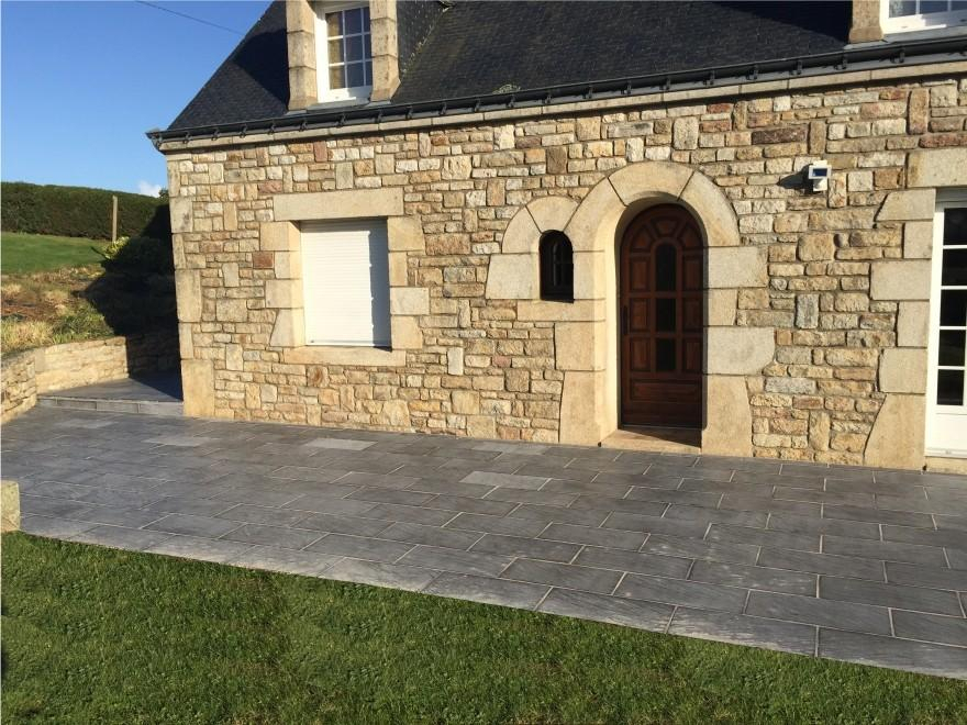 Cration Terrasse en dallage  Pontivy ralise le 30/04/2025