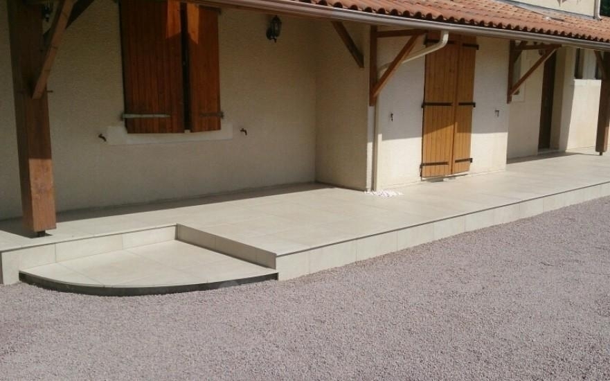 Cration Terrasse en dallage  Saint-Vincent-de-Paul ralise le 29/03/2024