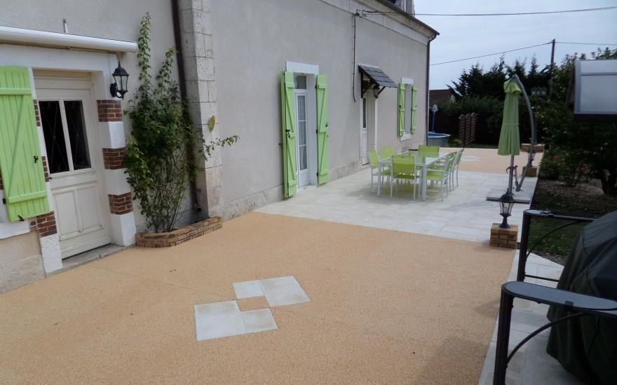 Cration Terrasse en Hydrostar et dallage  Bourges