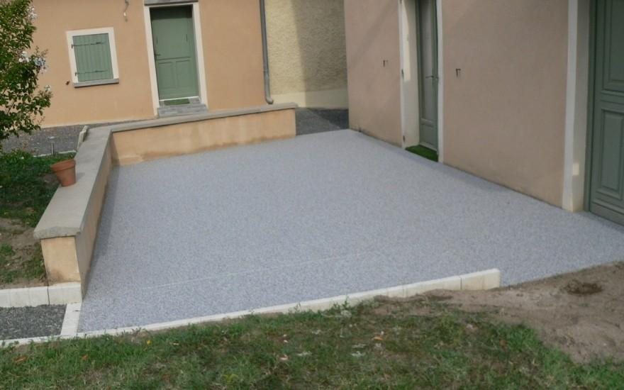 Cration Terrasse en Hydrostar  Mionnay