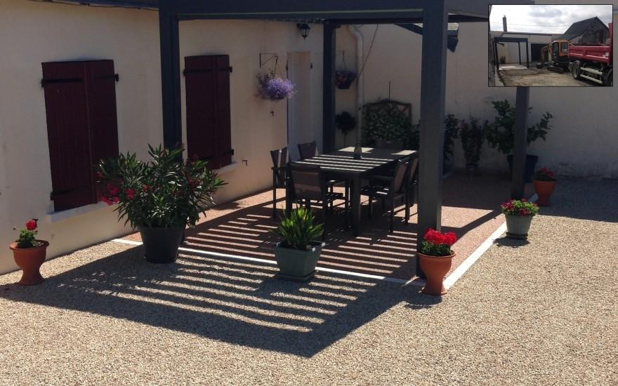 Ralisation Terrasse en Hydrostar  Trlaz conue le 01/05/2025