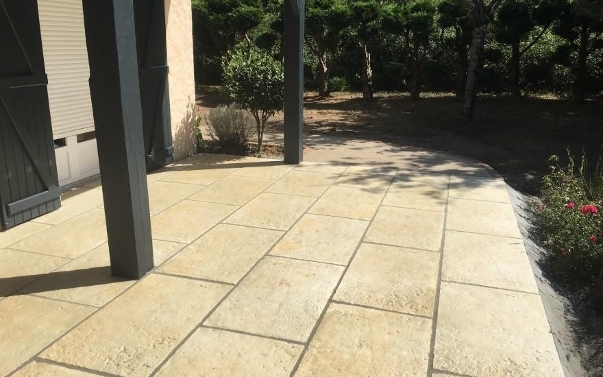 Ralisation Terrasse en dallage  Pornic conue le 01/05/2025