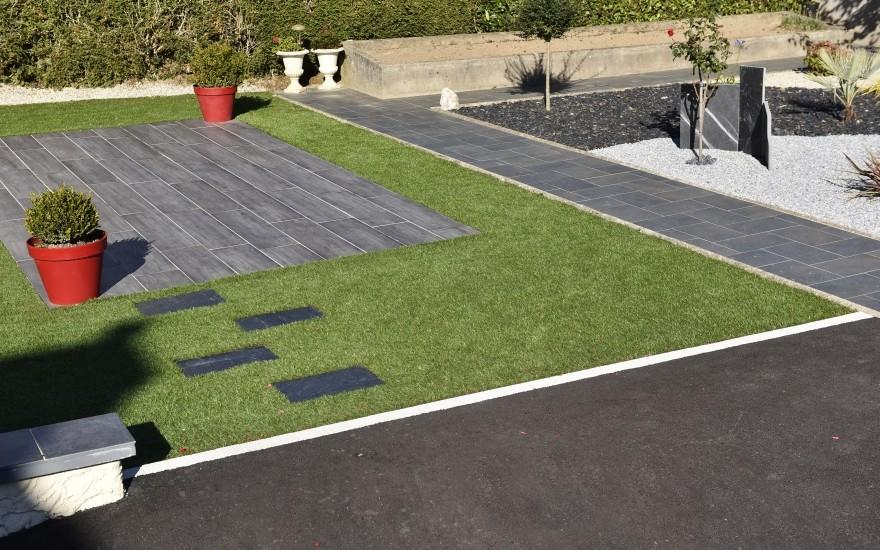 Ralisation Terrasse en dallage et DM Green  Chateaubriant conue le 01/05/2025