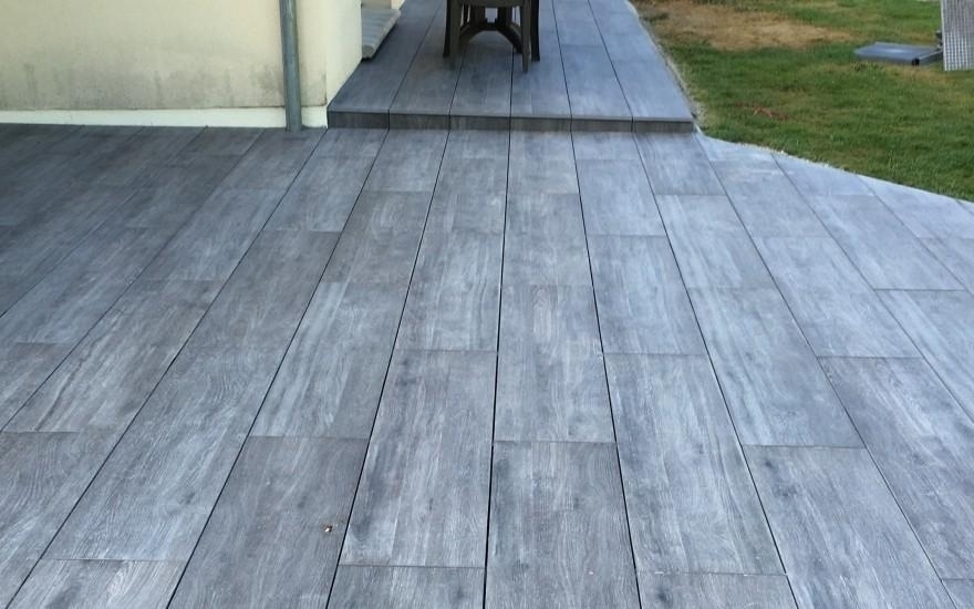 Cration Terrasse en dallage  Grosley-sur-Risle